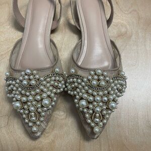 Elegant Pearl Embellished Women's Shoes